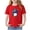 Q156-Red, variant on hengsof Graphic T Shirts for Kids Crew Neck Funny Animal Print Short Sleeve Girls Tshirts Basics Cotton Top 2-13 Years
