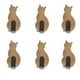 thumbnail image 2 of Ganchos de pared adhesivos para decoración del hogar | Ganchos metálicos con forma de mascota, sin taladro | Capacidad de peso: 900 g | 7,6 cm de alto | Juego de 6 en dorado, negro o oro rosa, 2 of 2