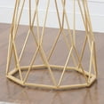 thumbnail image 4 of Furniture of America Flagg Glass Top End Table, Gold Powder Coating, 4 of 5