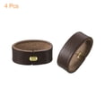 thumbnail image 3 of 4Pack Leather Belt Loop Keepers 10cm Girth Belt Strap Ring Buckle (Coffee), 3 of 6
