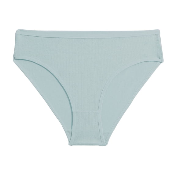 12 Pack Womens Underwear Fashion High Waist Briefs Panties Blue M