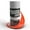 Inferno Orange, variant on Spaz Stix SZX12120 2 oz Bottle Airbrush Ready Paint, Battleship Gray