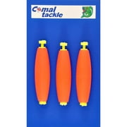 Comal Tackle 2.5" Cigar Snap-On Float, 3 Pack