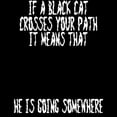 thumbnail image 3 of CafePress - Halloween If A Black Cat Crosses Your Path Pajamas - Women's Short Sleeve Print T-Shirt and Pants Dark Cotton Pajama Set, 3 of 7