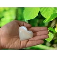 thumbnail image 3 of Selenite Heart, Puffy Heart, 1.75" - 2", Palm Pocket Heart, 3 of 8