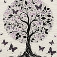 thumbnail image 6 of Wuche Nature Spring Tree of Life Woods with Blooming Flower and Butterfly Flying Romance Great for Home Kitchen/Parties/Holiday Dinner White, 6 of 8