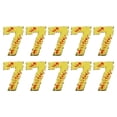 thumbnail image 1 of 10 Pcs Parches de Números de Béisbol para Planchar, 2.76"x1.93" Parches de Chenilla Número 7 Bordados con Brillo Dorado (Amarillo), 1 of 7