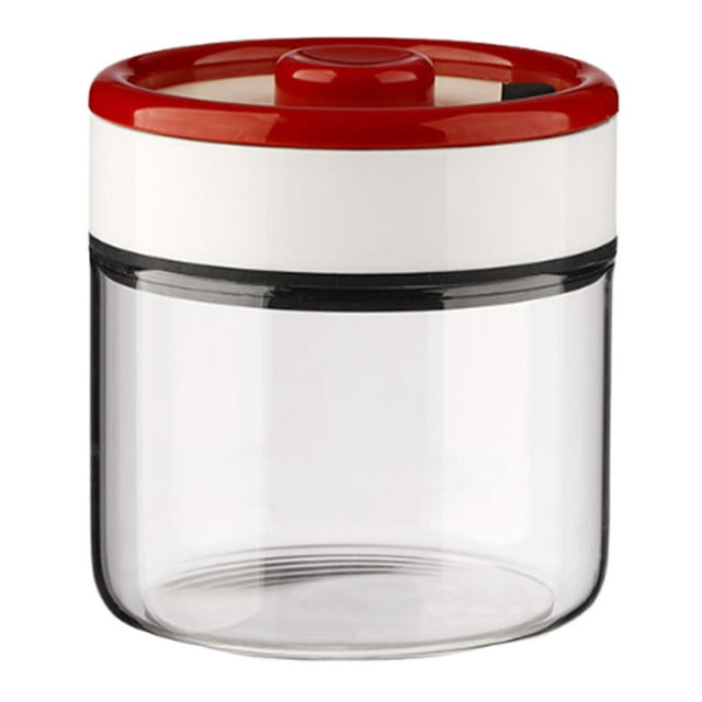 Luzkey Coffee Bean Container Storage Tank Airtight Glass,Keep Food Fresh,Tea Sugar Container,Food Container Sealed Jar for Tea Candies S