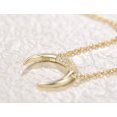 thumbnail image 4 of Agvana 14K Gold Plated Sterling Silver Dainty Moon Star Pendant Necklace Birthday Anniversary Jewelry Gifts for Women Mom Grandma Wife Lover with Jewelry Box, 16+2 Inch, 4 of 7