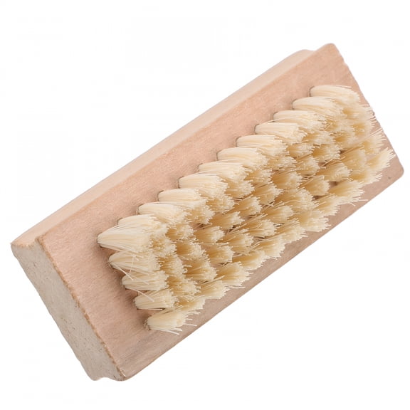 ACDANC Double-Sided Natural Bristle Nail Brush with Wooden Handle