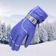thumbnail image 2 of TERGAYEE Waterproof Children Ski Gloves,Boys Girls Warm Waterproof Windproof Cold Weather Thermal Fleece Anti Slip Mittens for Skiing Snowboard Outdoor Sport, 2 of 4