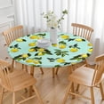 thumbnail image 3 of Round Picnic Table Cloth 100% Waterproof & Oil Proof, Elastic Fitted Table Cover for 36"-44" Round Tables, for Dining, Camping, Outdoor, 3 of 3