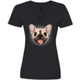 thumbnail image 3 of Inktastic French Bulldog Dog Women's V-Neck T-Shirt, 3 of 5
