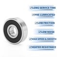 thumbnail image 5 of 6302DDU Deep Groove Ball Bearings 15x42x13mm 1 Pc Lubricated Bearings Scooter Skateboard Wheel, 5 of 6