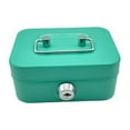 thumbnail image 1 of HLONK Cash Box with Lock Treasure Chest Money Box Metal Small Modern Collection Holder Piggy Bank Lock Box with Key for Prizes Adults Pink, 1 of 8
