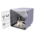 thumbnail image 5 of Vibrant Dog Crate Cover, Repetitive Cartoon Flying Piglets Wings Pattern, Easy to Use Pet Kennel Cover Small Dogs Puppies Kittens, 7 Sizes, Pale Pink Pale Blue, by Ambesonne, 5 of 6
