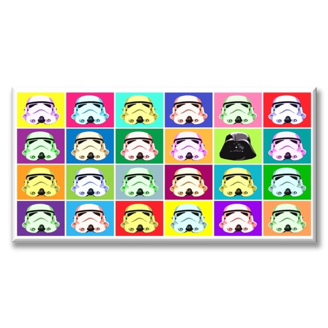 Cuadro Canva Pixtreats Listo Para Colgar Tipo Galería Pop Art 30X60 cm