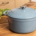 thumbnail image 4 of Lodge 5.5 Quart Ocean Enamel Cast Iron Dutch Oven, 4 of 7