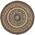 thumbnail image 2 of VHC Brands Espresso Trivet Hot Pad for Pots Pans, Brown Black Tan, Jute Blend, Round Circle, 15 Inches, 2 of 4