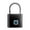 Black, variant on Smart Fingerprint Padlock Waterproof Keyless Door Lock USB Rechargeable Security for House Unlock ,Effortless Installation
