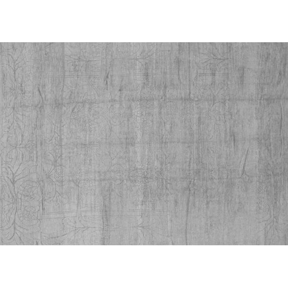 Ahgly Company Indoor Rectangle Abstract Gray Modern Area Rugs, 7' x 10'