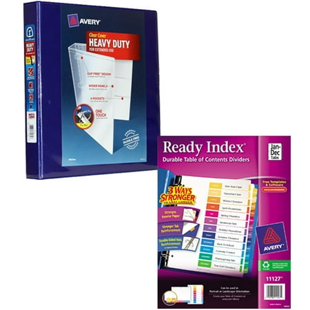 Index Rings - Avery Heavy-Duty View Binder with 2