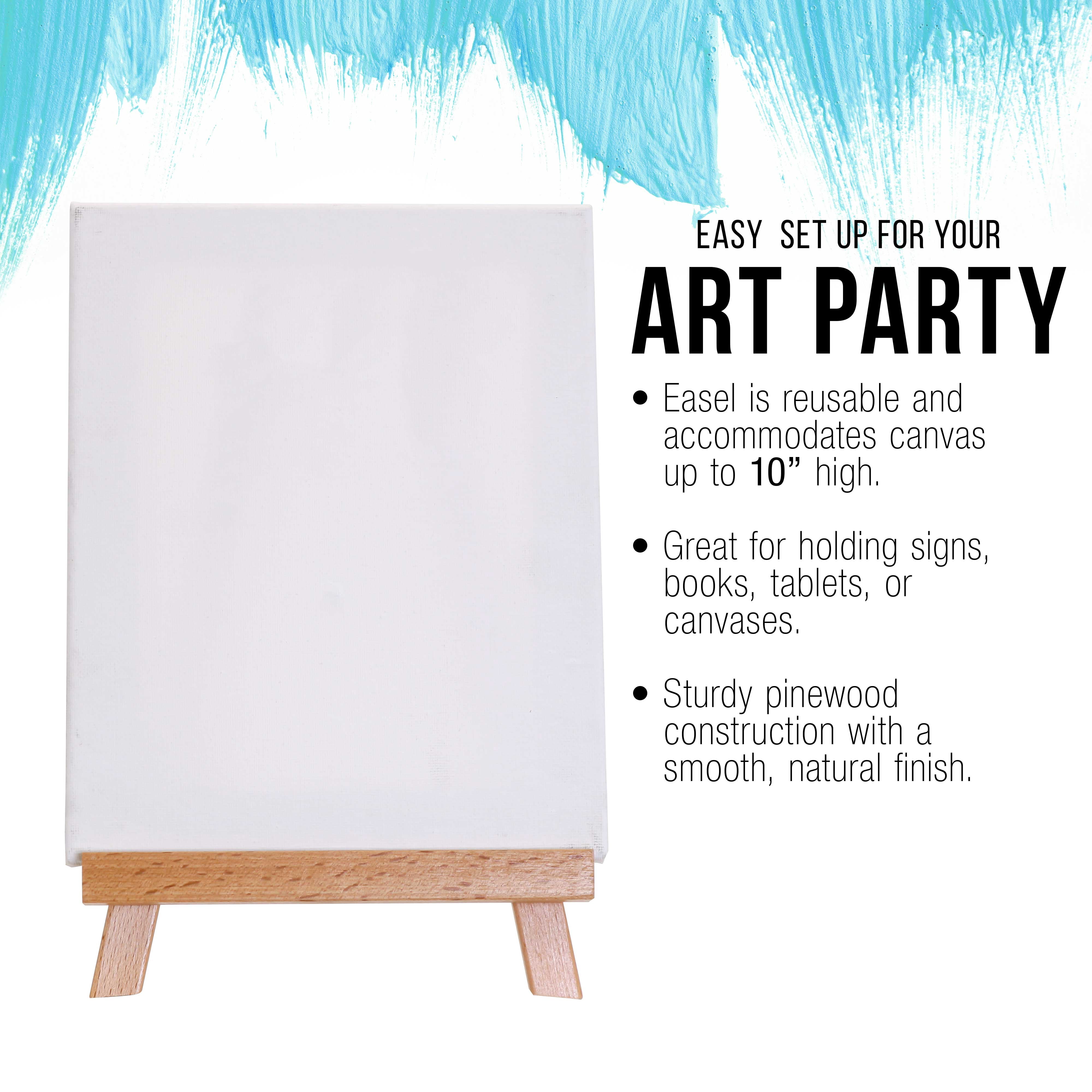 U.S. Art Supply 10.5" Tabletop Display Stand A-Frame Artist Easel (Pack of 12) Beechwood Tripod, Student Painting Holder