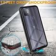thumbnail image 1 of iPhone 13 Pro Max Case, [Not Fit iPhone 13 Pro] 12 Feet Drop Test Shockproof Transparent Back Cover (Black), 1 of 1