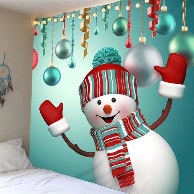 Tapiz Colgante de Pared Toalla de Playa Decoración para Arte de Pared de Navidad 180x180cm do BLESIY Tapiz colgante de pared
