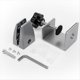 thumbnail image 3 of Clip de Soporte de Protector Estornudos Ajustable de Aluminio Clip de Partición Sin Perforación para Paneles de 1/8 A 1 Pulgada Adecuado para Acrílico A, 3 of 5