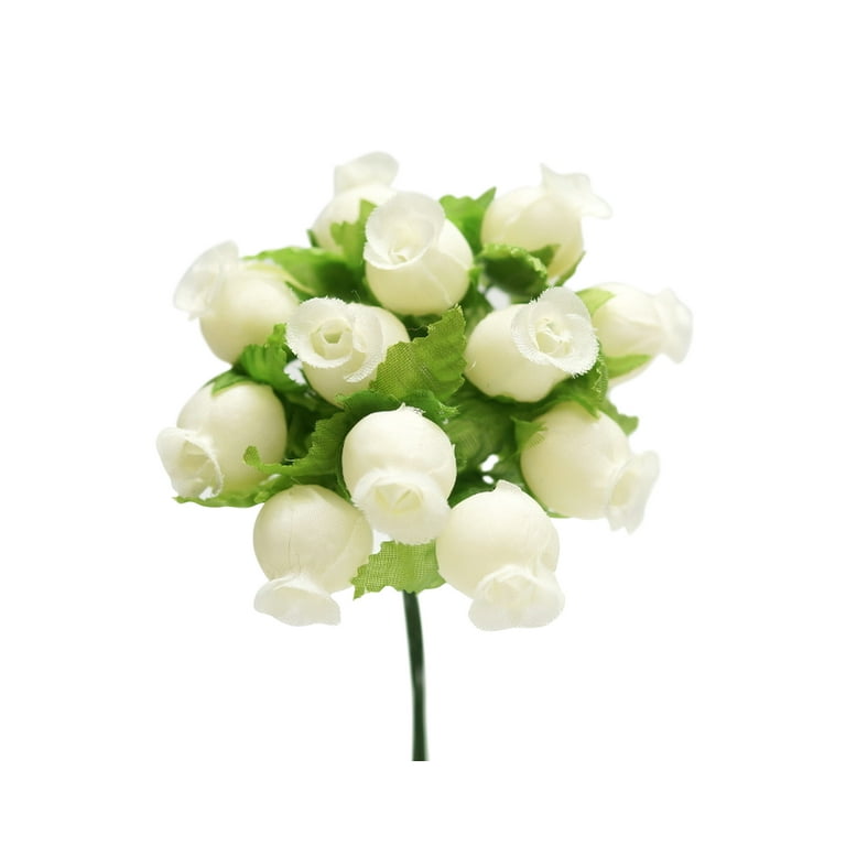 Artificial Silk Flowers Mini Rose Craft Flowers - Green