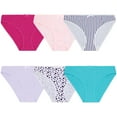 thumbnail image 2 of Curve Muse Women's Plus Size 100% Cotton Bikini Briefs Panties Underwear-6PK-PACKB-XL, 2 of 7