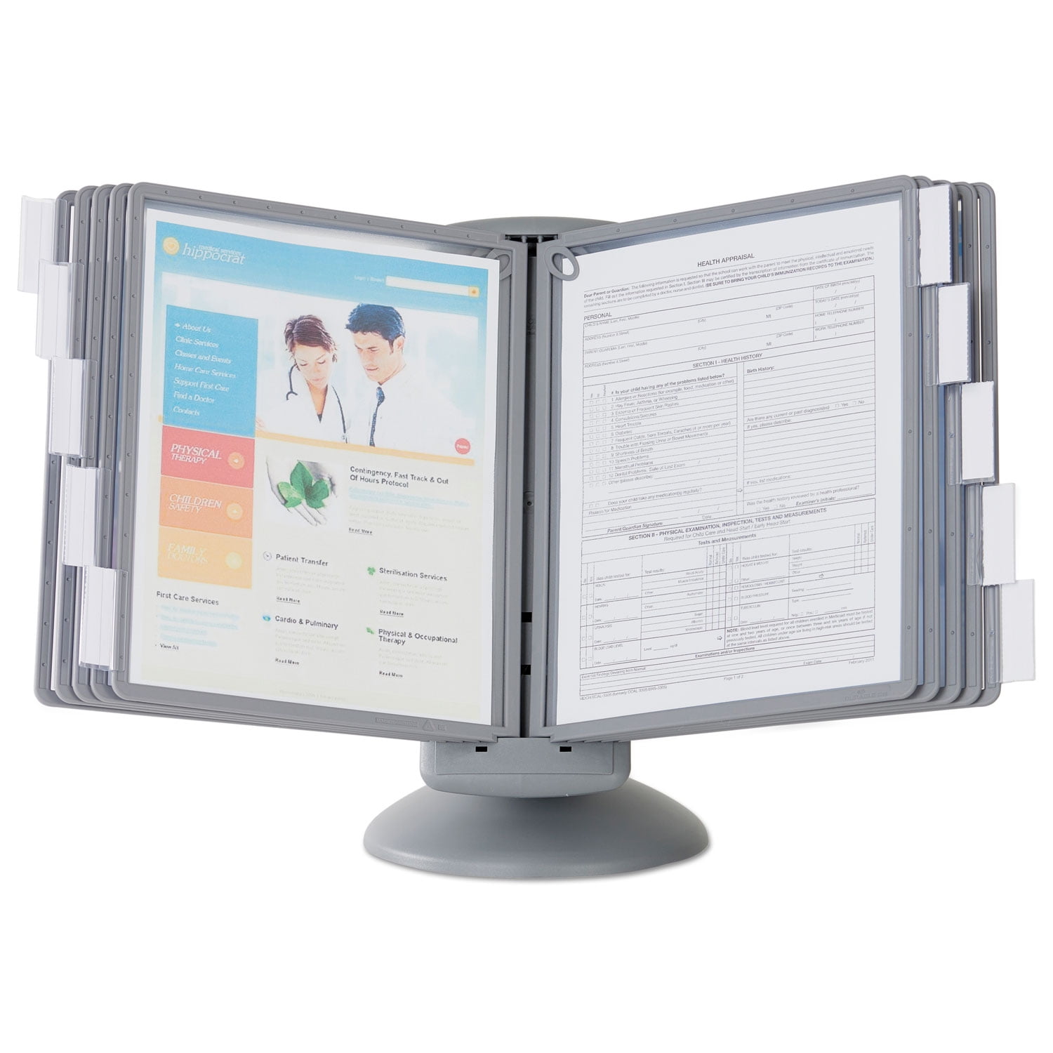 Durable Sherpa Motion Desk Reference System 10 Panels Walmart Com Walmart Com