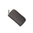 thumbnail image 2 of Funda de cuero para llaves Qarigey Tarjetero Monedero con cremallera Negro, 2 of 6