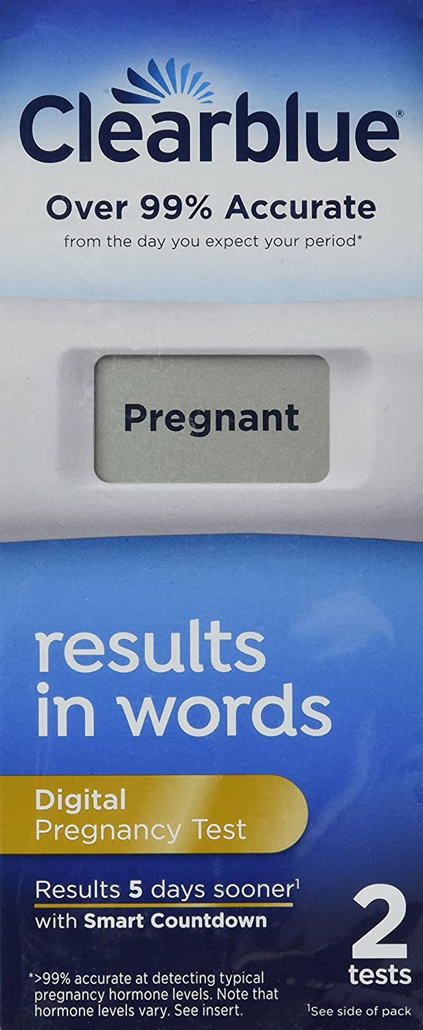 Clearblue Digital Pregnancy Test with Smart Countdown, 2 Count