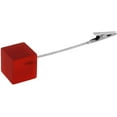thumbnail image 4 of ‎SHBOTO  Resin Cube Base Note Clip, Alligator Clip Card Table Stand Holder for Wedding Party or Meeting Displaying Alligator Clip Note Holder Pack of 10, 4 of 10