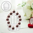 thumbnail image 3 of Round Cake Stand Cupcake Stand Display Holiday Baby Shower Desktop Transparent L, 3 of 7
