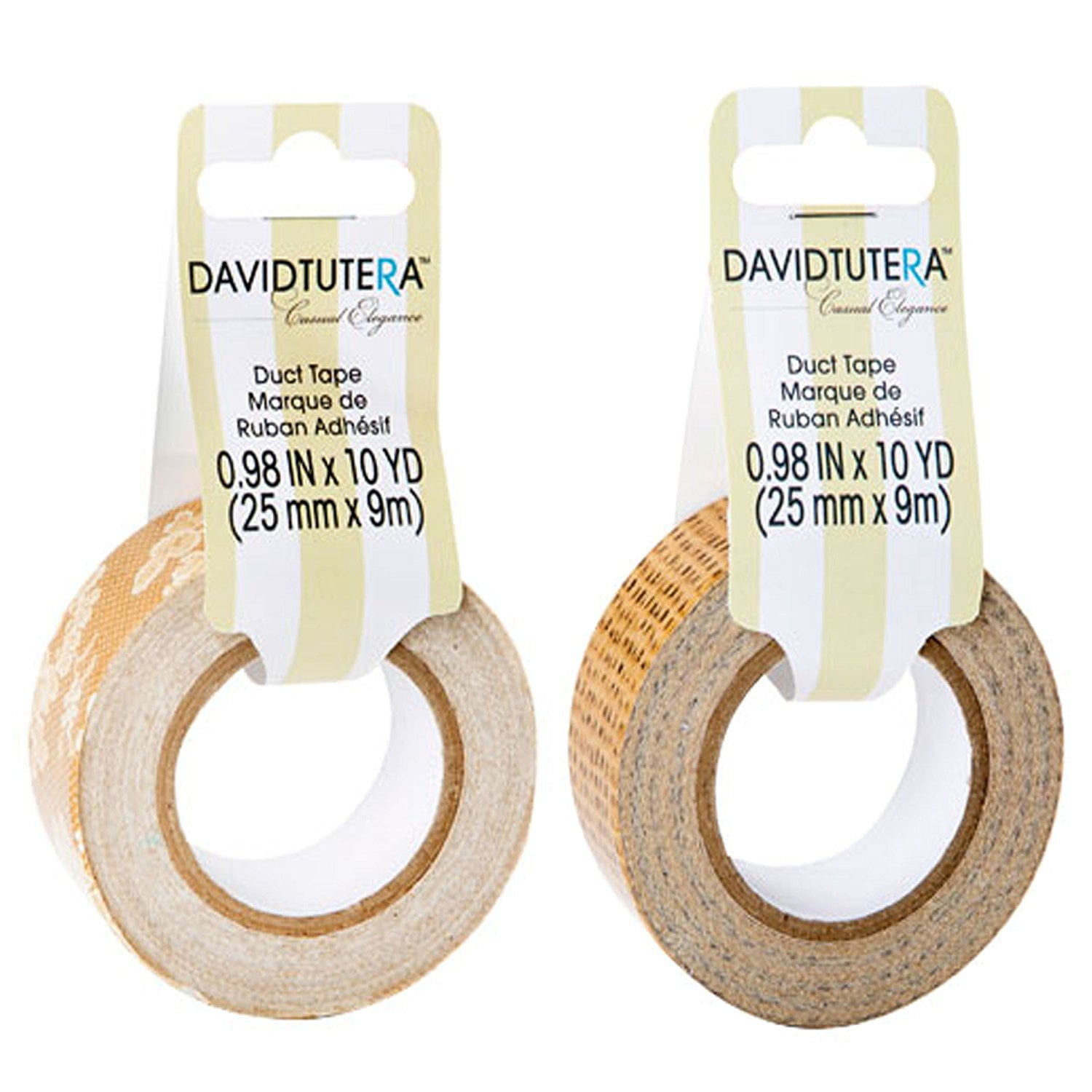 Details about   10 YD ROLL DAVID TUTERA WEDDING DUCT TAPE BURLAP OR LACE Scrapbooking & Crafts 