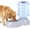 Gray-11L Dog Waterer, variant on Automatic Dog Water Dispenser, 11L Large Dog Water Bowl Dispenser, Automatic Pet Water Dispenser Gravity Water Bowl for Dogs, Large Dog Drinking Fountain