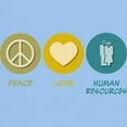 thumbnail image 3 of CafePress - Peace Love Human Resources Light T Shirt - Men's Classic Graphic T-Shirt, 3 of 4