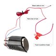 thumbnail image 2 of Para Coche Tubo de escape universal para coche, tubo de escape luminoso de fibra de carbono para vehículo (azul A) Likrtyny Accesorios para autos y motos, 2 of 6