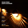 thumbnail image 3 of FloreceBien Luces solares para valla al aire libre – Luces solares para cubierta, iluminación LED impermeable IP65, luces decorativas de jardín de encendido/apagado automático para postes, caminos,, 3 of 8