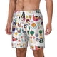 thumbnail image 1 of Fotbe Alpaca Flower Traje de Baño para Hombre – Shorts de Natación de Secado Rápido con Forro y Bolsillos-Large, 1 of 6