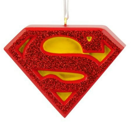 DC Comics Red Glitter Superman Christmas Tree Ornament - Walmart.com