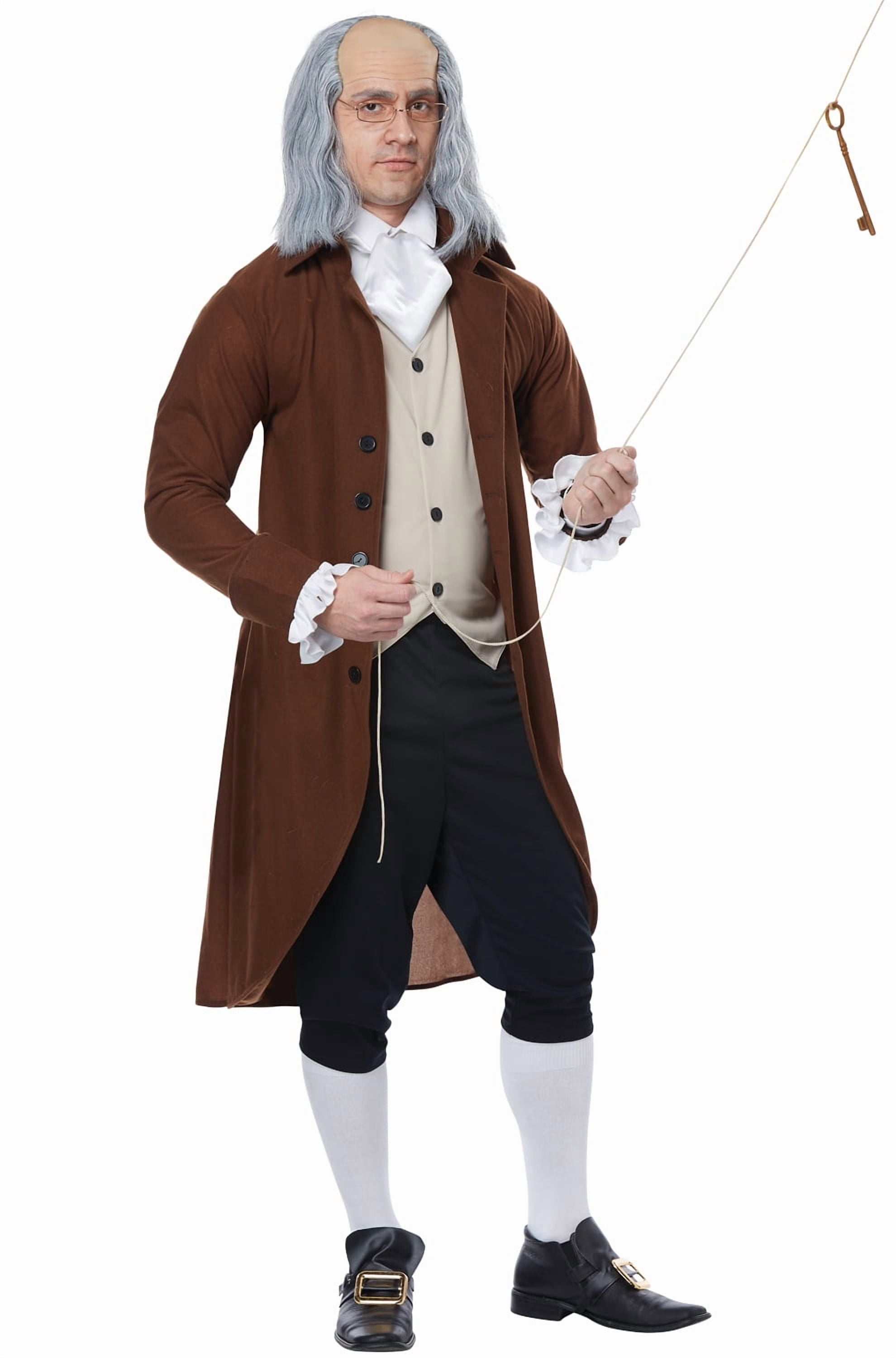 Colonial Aristocrat Costume For Men - Small Size - Fancy Vintage Outfit With Jacket & Pants - View #3