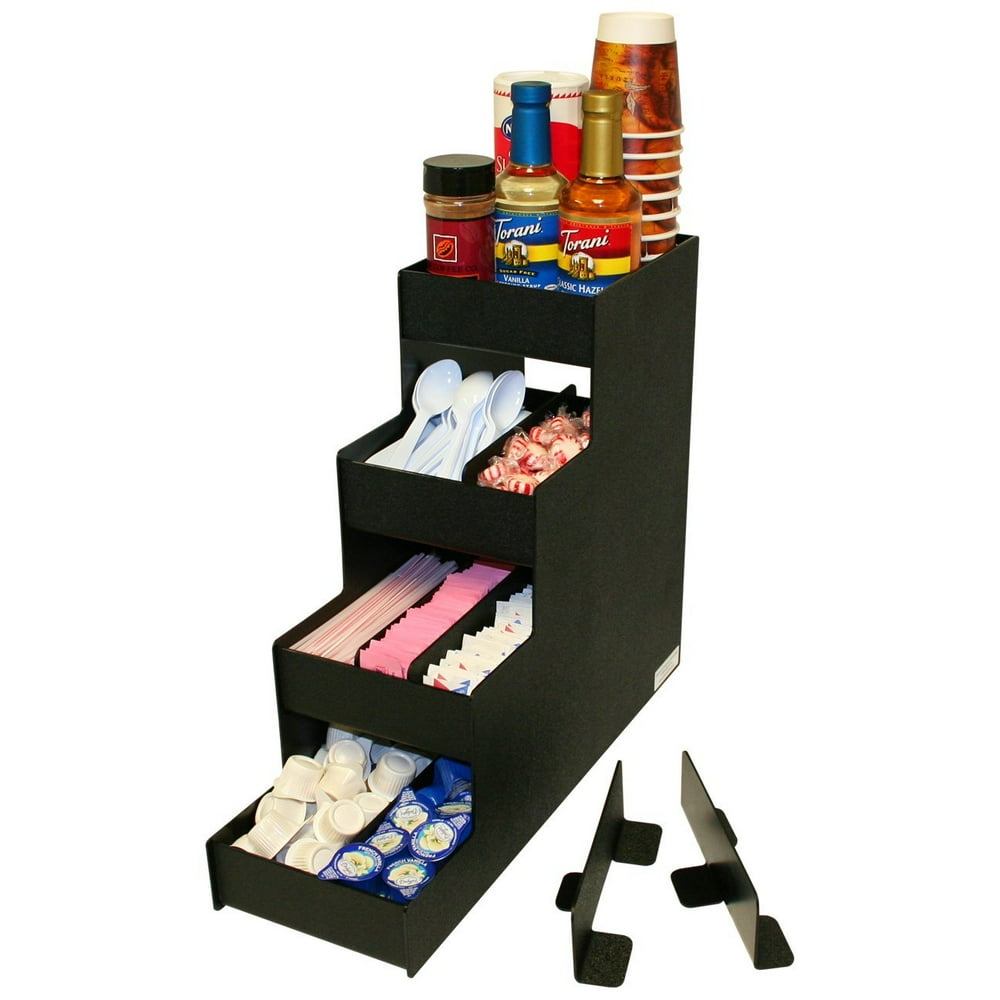 Coffee Condiment Organizer Only 6 1/2" Wide. Makes up to 10