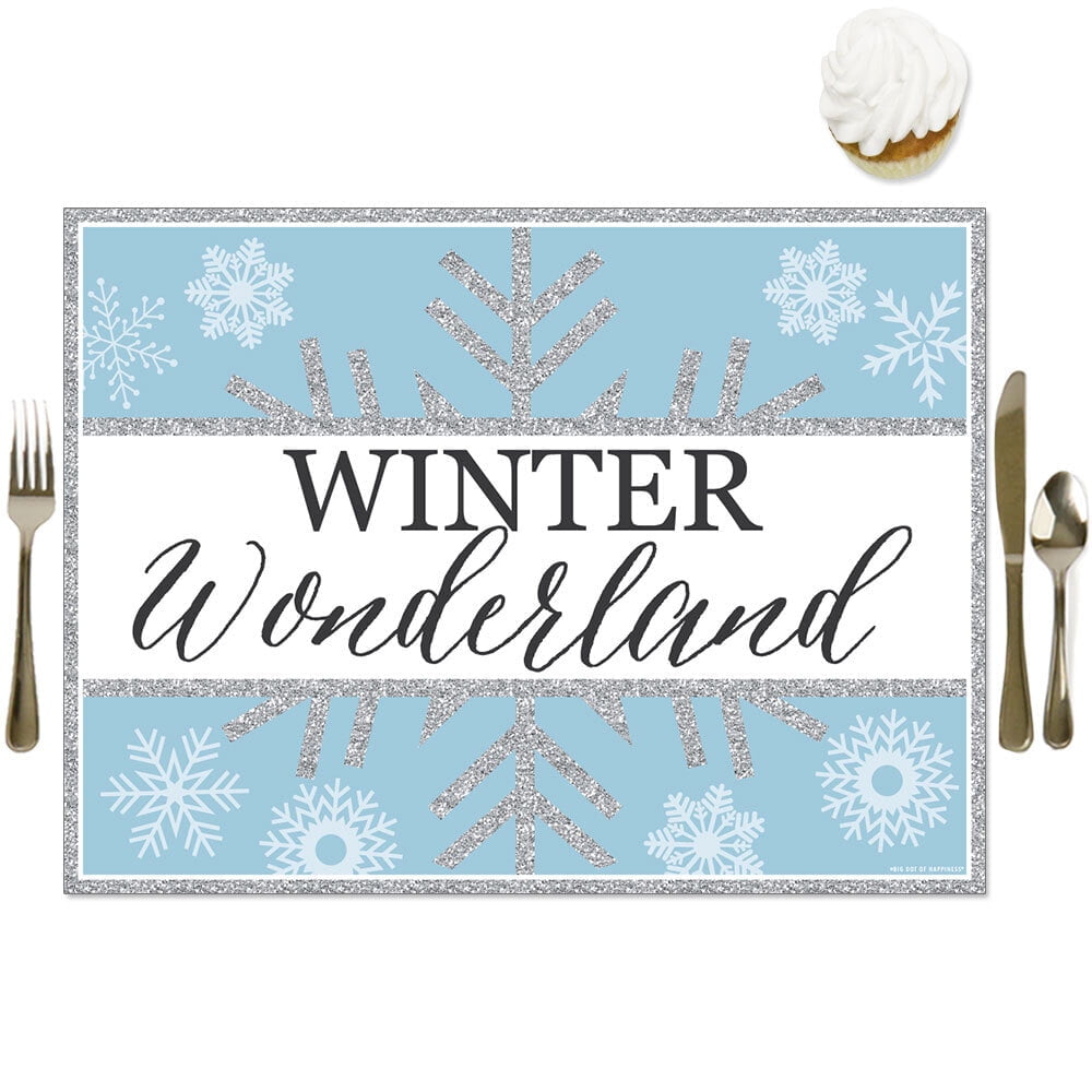 Winter Wonderland Party Table Decorations Snowflake Holiday Party