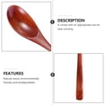 thumbnail image 4 of Monyance Soup Spoon 6pc Wooden Soup Spoon Porridge Serving Scoop Dipping Hot Pot Utensil(8.07X1.65X0.59Inches), 4 of 10