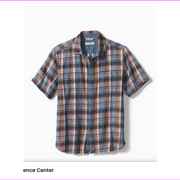 $145.00 TOMMY BAHAMA Big and Tall Seaspray Plaid Camp Shirt SIZE 3XLB