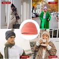 thumbnail image 2 of Qarigey Gorro de lana de tendencia, buena elasticidad, gorras clásicas de pescador sin borde, tocados crimpables a prueba de viento para montañismo, Sombreros polvo de naranja Qarigey AP009365-17B, 2 of 6